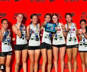 Girls Cross Country Takes 1st Place at Mt. SAC