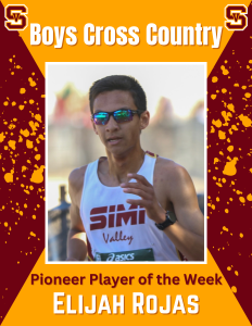 Pioneer Player of the Week