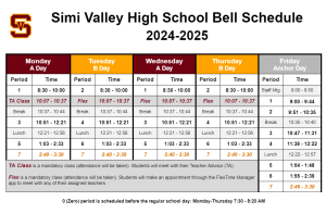 Week 10 School Schedule (10/14 - 10/18)