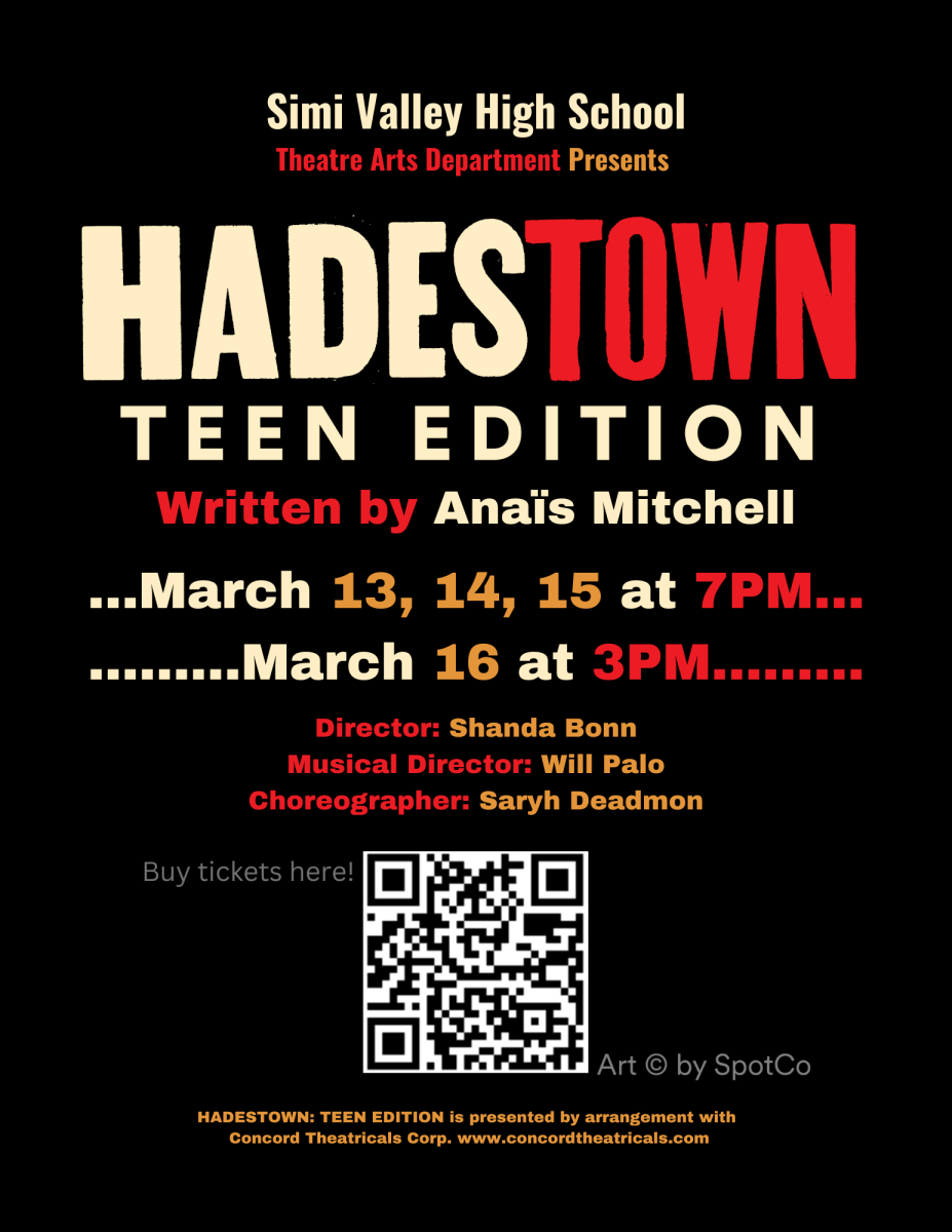 SVHS Theatre Arts Department proudly presents this year's Spring Play: Hadestown!