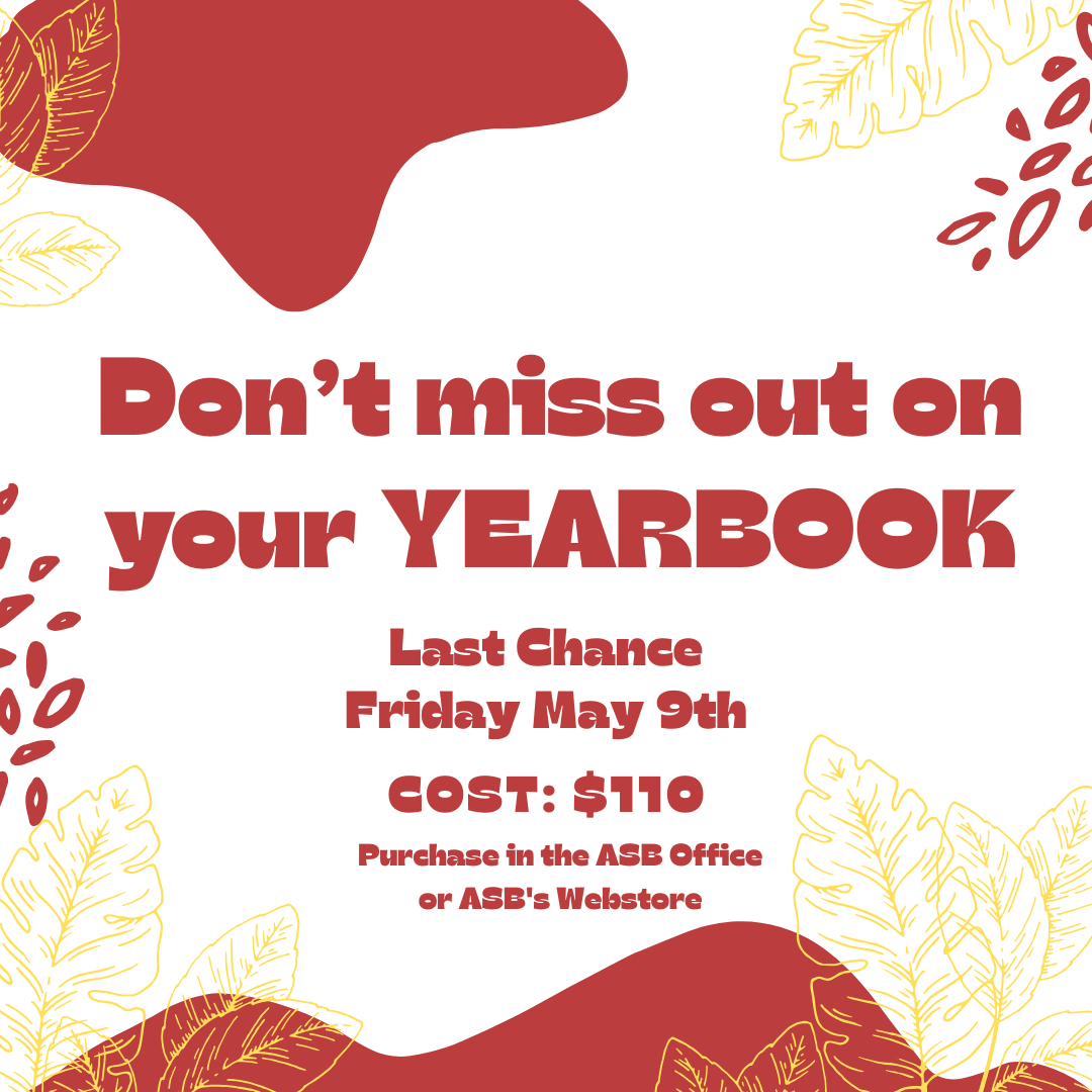 Last Chance For Yearbooks