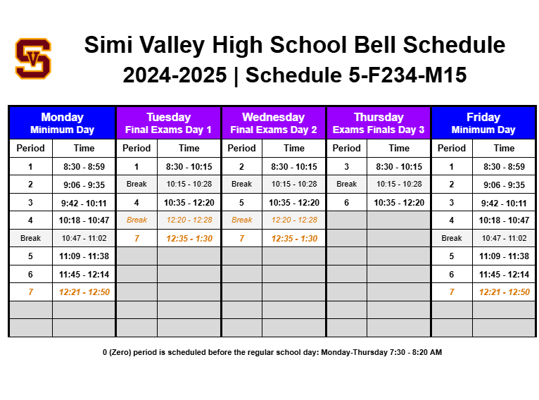 Week 39 School Schedule (Jun 2 - Jun 6)