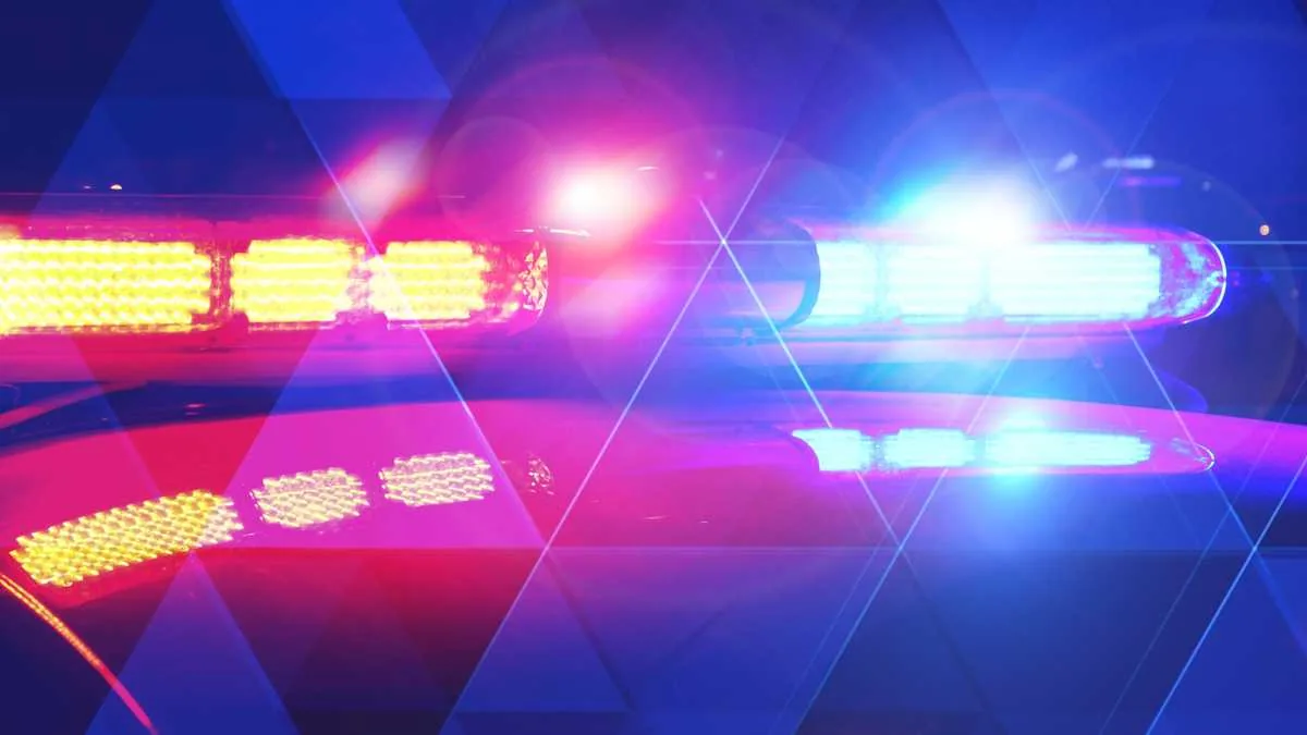Police investigate a rollover crash scene near Interstate 40 in Albuquerque