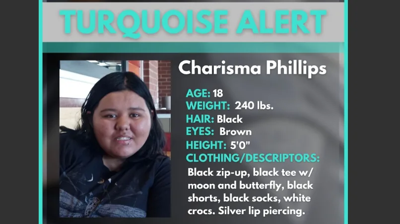 Turquoise Alert details for missing 18-year-old Charisma Phillips in San Juan County