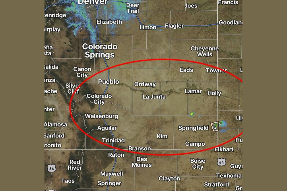 A Few Strong to Severe Storms Possible Overnight Tonight in Southern and Southeastern Colorado as Threat Targets Pueblo La Junta and Trinidad