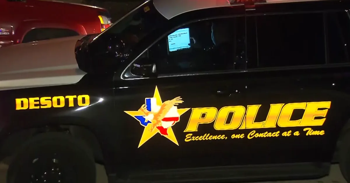 Police investigate a deadly shooting scene on a residential street in DeSoto, Texas