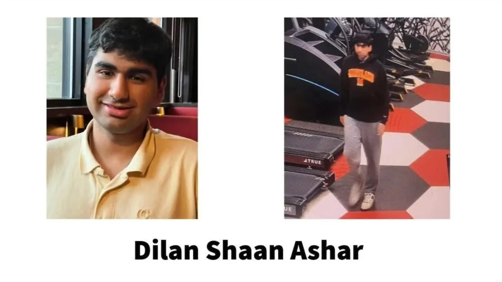 University of Maryland police vehicle during search for missing student